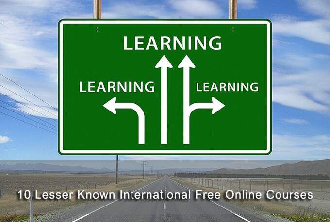 10 cursos internacionales gratuitos en línea menos conocidos