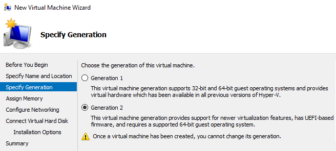 generación de máquinas virtuales