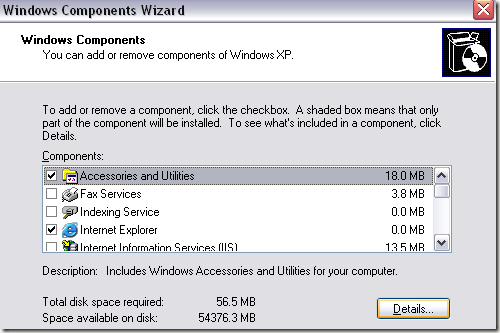 falta la calculadora de windows xp