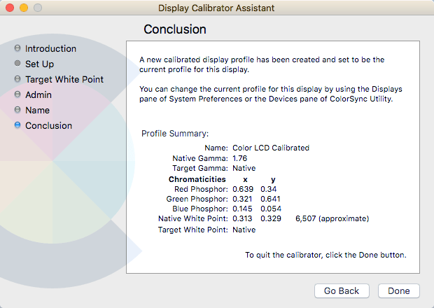 resumen de calibración