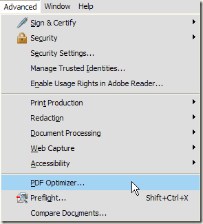Optimizador de PDF de Adobe
