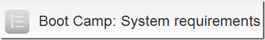 requisito del sistema boot camp