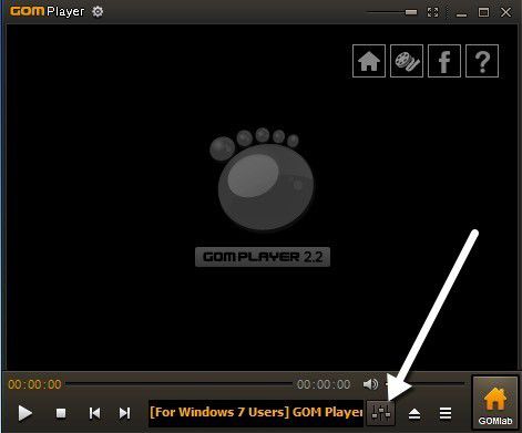 configuración del reproductor gom