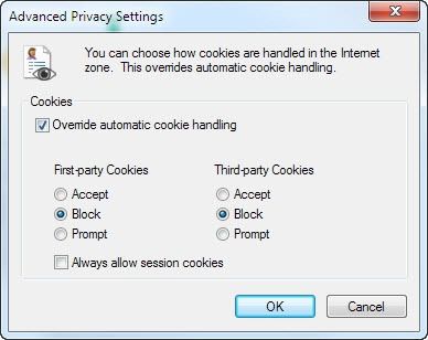 bloquear cookies