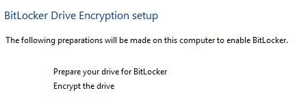 iniciar el cifrado de Bitlocker