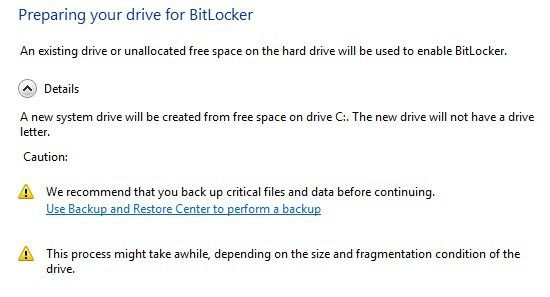 preparando el lector bitlocker