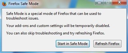 modo seguro de firefox