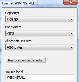 formato ntfs