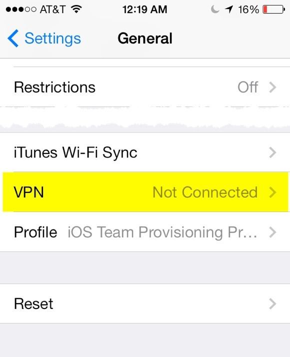 Configuración de VPN 1