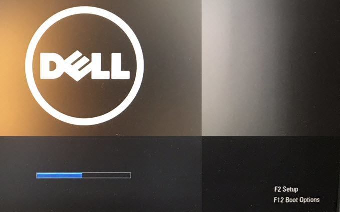 Opciones de arranque de Dell