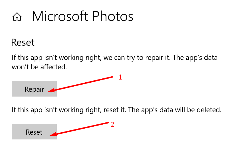 reparar fotos de microsoft