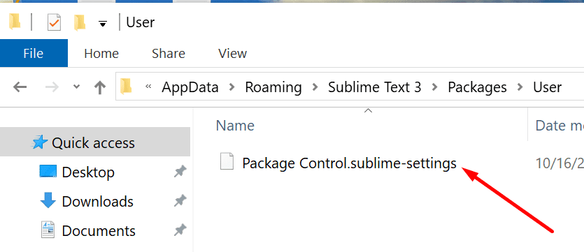 desinstalar el complemento de control de paquete de texto sublime