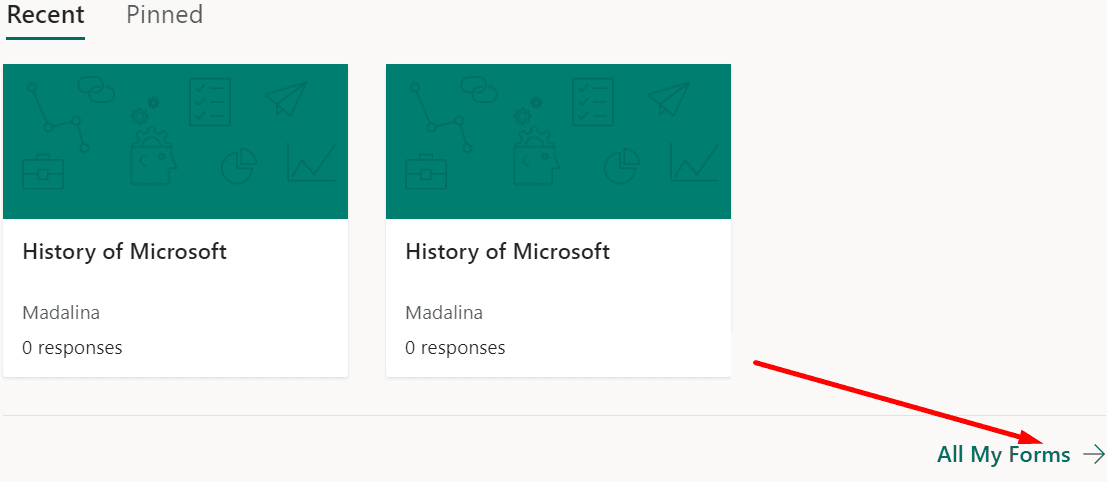 Microsoft forma todos mis formularios