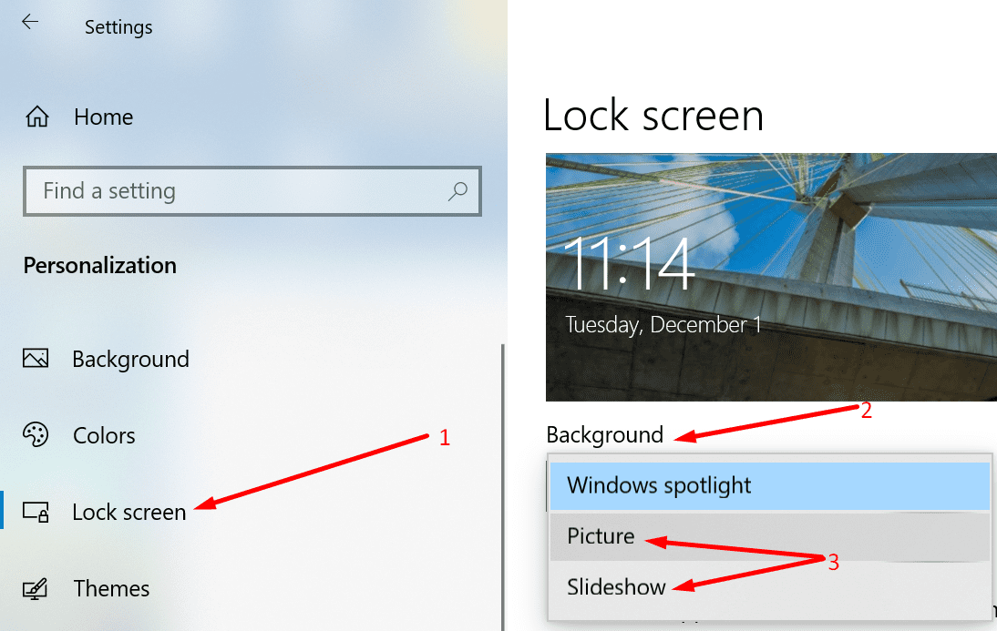 cambiar el fondo de la pantalla de bloqueo de windows 10