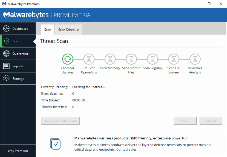 Análisis de Malwarebytes