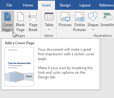 Agregar una portada a un documento de Word