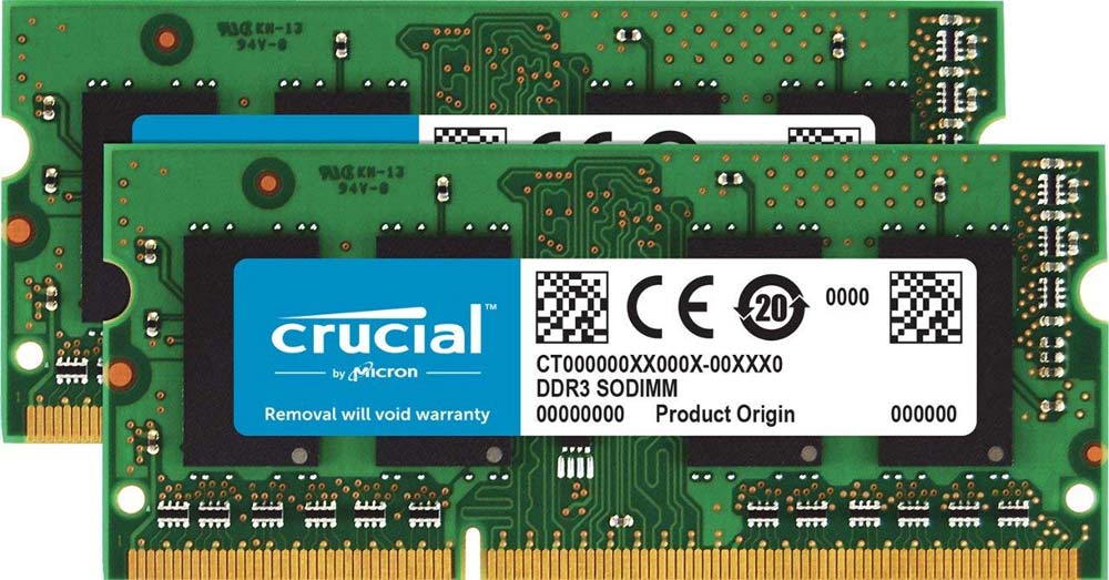 Analisis del SODIMM Crucial de 16 GB 8 GB x