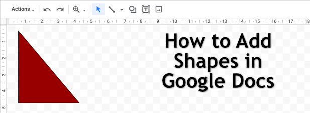 Cómo agregar formas en Google Docs