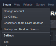 Como cambiar la pagina abierta al iniciar Steam