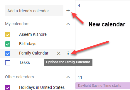 Como compartir un calendario de Google