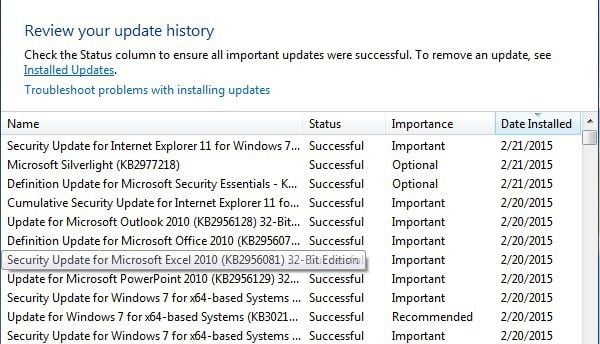 Como desinstalar y reinstalar las actualizaciones de Windows