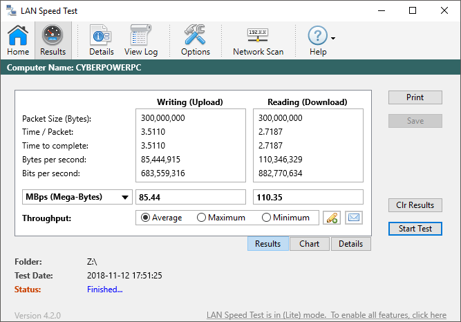 Comprender las velocidades de transferencia de datos de LAN