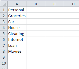 Cree listas desplegables en Excel usando la validacion de datos