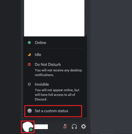 Discord como establecer un estado personalizado