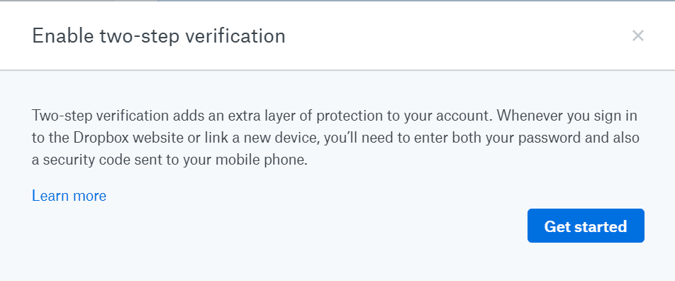 Dropbox habilita la autenticacion de dos factores
