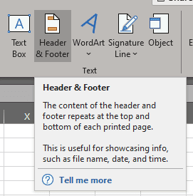 Excel agregar encabezado y pie de pagina