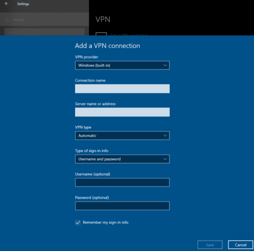 Guia del usuario Configuracion de VPN de Windows 10