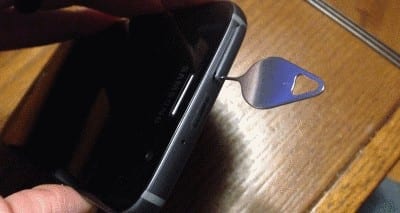 Expulsión de la puerta de la SIM del Galaxy S7