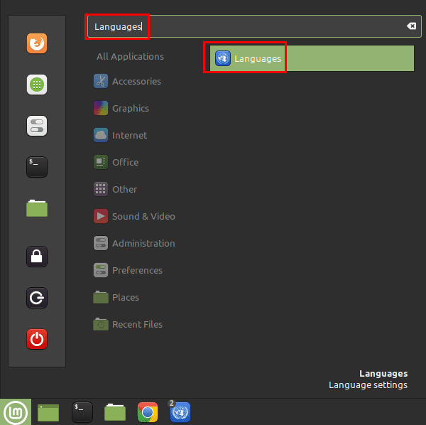 Linux Mint Como agregar o quitar paquetes de idioma