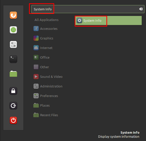 Linux Mint Como ver la informacion del sistema