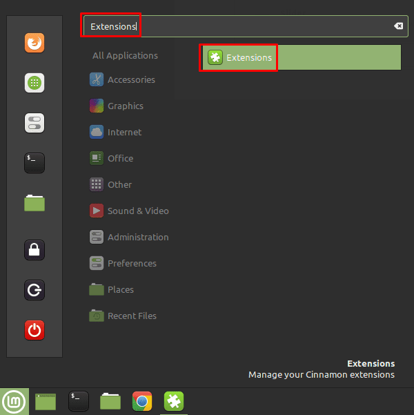 Linux Mint como agregar nuevas extensiones