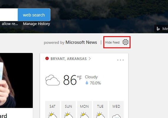 Microsoft Edge eliminar paginas de inicio