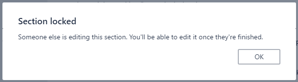 Microsoft Teams alguien mas esta editando esta seccion