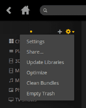 Plex se produjo un error inesperado al cargar esta biblioteca