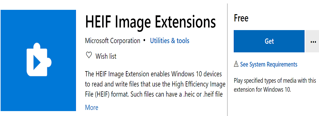 extensiones de imagen heif