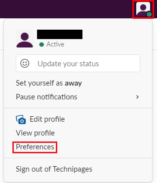 Slack como configurar tu tema