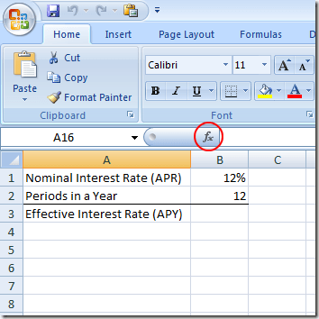 Encuentre un APY desde un APR en Excel