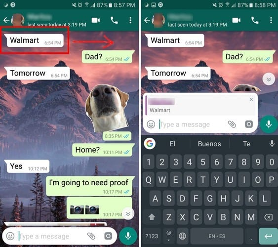 Whatsapp como responder a un mensaje especifico