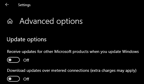 Windows 10: habilitar / deshabilitar la descarga a través de una conexión medida