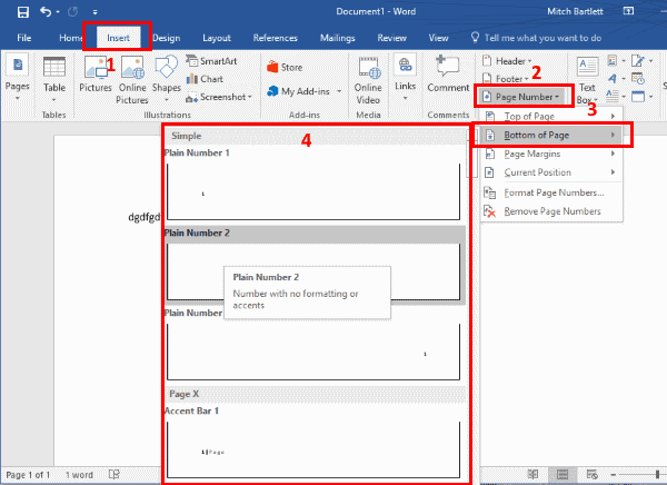 Word 2016: insertar números de página - Experto Geek