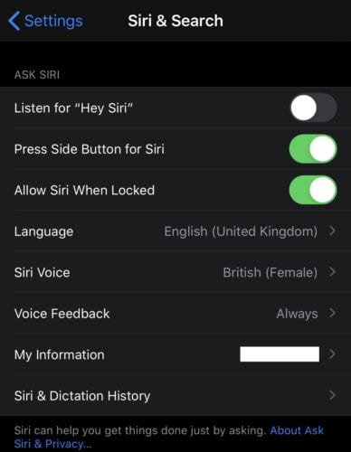 iPhone evita que Siri escuche