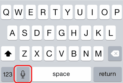 iPhone iPad falta el microfono en el teclado