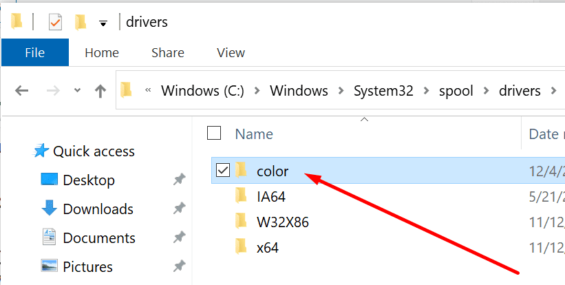 controladores de color de windows 10