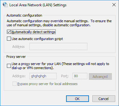 Configuración de LAN de Windows