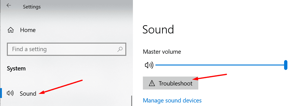 solucionar problemas de sonido de Windows 10