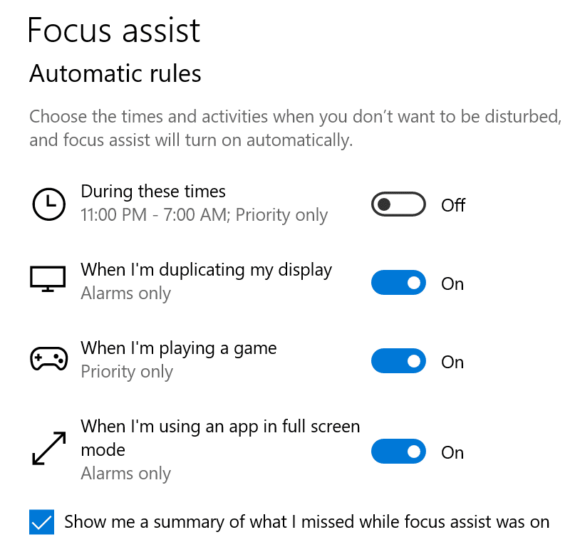 reglas de asistencia de enfoque automático